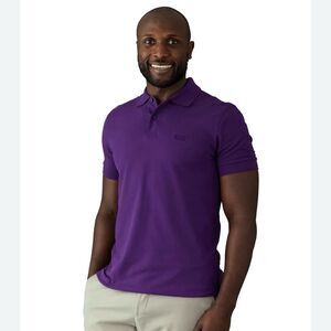 NWT Hugo Boss purple men's polo shirt. Slim fit. Size S